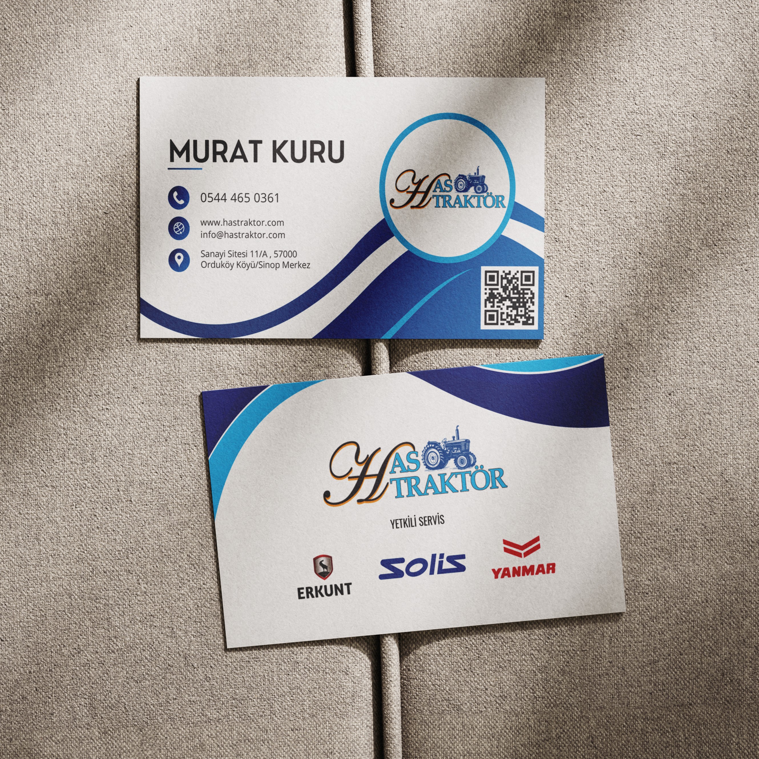 Hastraktör Kartvizit Çalışması